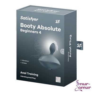 Анальная вибропробка Satisfyer Booty Absolute Beginners 4, для начинающих, вводимая часть 3 см фото и описание