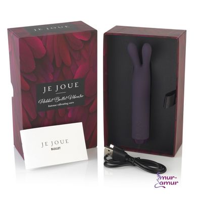 Вибратор с ушками Je Joue - Rabbit Bullet Vibrator Purple, глубокая вибрация фото и описание