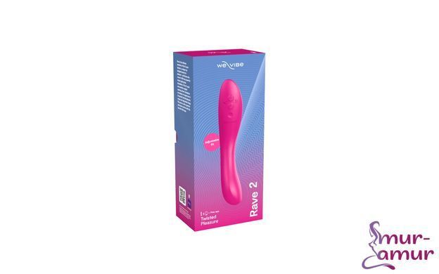 Смарт-вибратор We-Vibe Rave 2 Twisted Pleasure Pink, для точки G и входа во влагалище, 2 мотора фото и описание