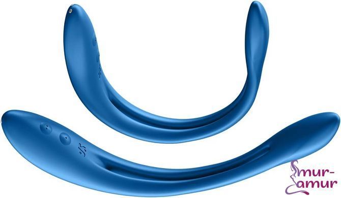 Универсальный гибкий вибратор для пар Satisfyer Elastic Game Dark Blue фото и описание