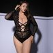 Боді JSY P61139 Black Plus Size фото