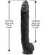 Фалоімітатор Doc Johnson Dick Rambone Cock Black (в ПЕ пакеті!), діаметр 6 см, довжина 42 см, ПВХ фото