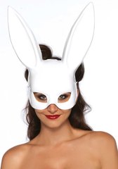 Маска кролика Leg Avenue Masquerade Rabbit Mask White, длинные ушки, на резинке фото и описание