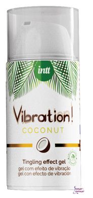 Рідкий вібратор Intt Vibration Coconut Vegan (15 мл) фото і опис