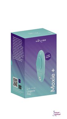 Смарт-вибратор в трусики We-Vibe Moxie+ Aqua, обновленный пульт ДУ фото и описание
