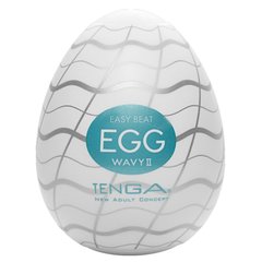 Мастурбатор-яйцо Tenga Egg Wavy II с двойным волнистым рельефом фото и описание