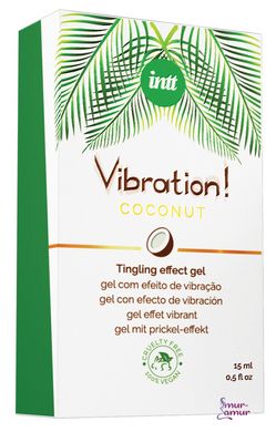 Рідкий вібратор Intt Vibration Coconut Vegan (15 мл) фото і опис