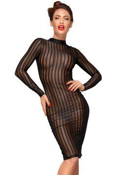 Платье с мокрым эффектом Noir Handmade F182 Classic dress made of elastic tulle, 3XL фото и описание