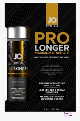 Пролонгирующий спрей System JO Prolonger Spray with Lidocaine (60 мл), не содержит минеральных масел фото и описание