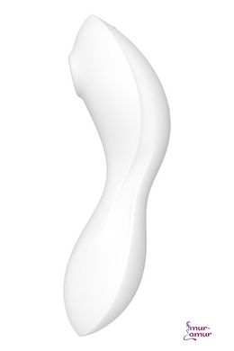 Вакуумний стимулятор із вібрацією Satisfyer Curvy Trinity 5 (White) фото і опис