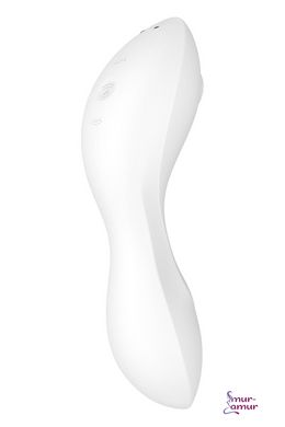 Вакуумный стимулятор с вибрацией Satisfyer Curvy Trinity 5 (White) фото и описание