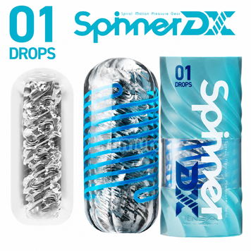 Мастурбатор Tenga Spinner DX 01 Drops, з пружною стимулювальною спіраллю всередині, ніжний вплив фото і опис