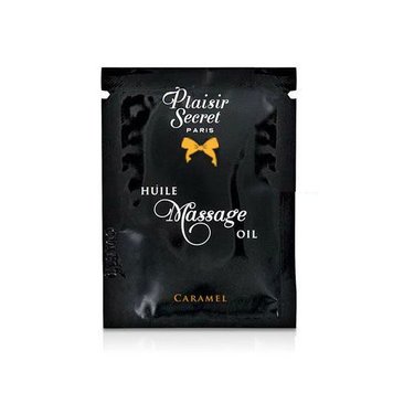 Пробник массажного масла Plaisirs Secrets Caramel (3 мл) фото и описание