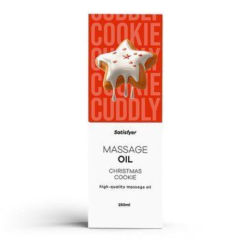 Масажна олія Satisfyer Massage Oil Christmas Cookie 250 мл фото і опис