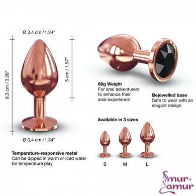 Металлическая анальная пробка с украшением в виде кристалла Dorcel - Diamond Plug M