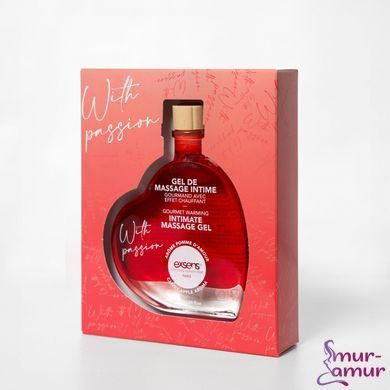 Масажний гель EXSENS With Passion Candy Apple 50 мл, розігрівальний, без цукру, їстівний