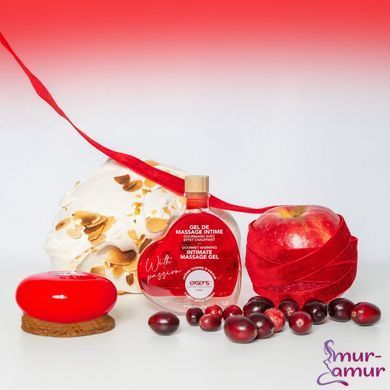 Масажний гель EXSENS With Passion Candy Apple 50 мл, розігрівальний, без цукру, їстівний