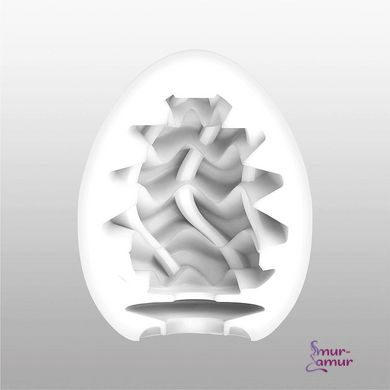 Мастурбатор-яйце Tenga Egg Wavy II з подвійним хвилястим рельєфом фото і опис