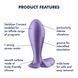 Анальна смарт-пробка з вібрацією Satisfyer Intensity Plug Purple фото