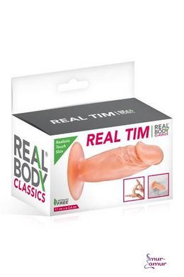 Фаллоимитатор Real Body - Real Tim, TPE, диаметр 3,4см фото и описание