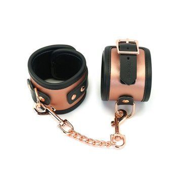 Наручники Liebe Seele Rose Gold Memory Wrist Cuff, натуральная кожа, розовое золото фото и описание