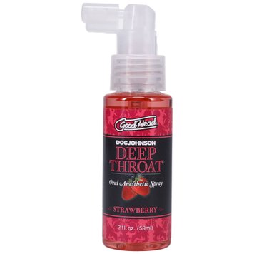 Спрей для минета Doc Johnson GoodHead DeepThroat Spray – Sweet Strawberry 59 мл для глубокого минета фото и описание