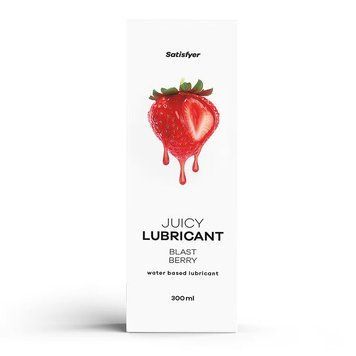 Лубрикант на водній основі Satisfyer Juicy Lubricant Blast Berry water based 300 мл фото і опис
