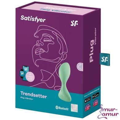 Анальна смарт-пробка з вібрацією Satisfyer Trendsetter Green фото і опис