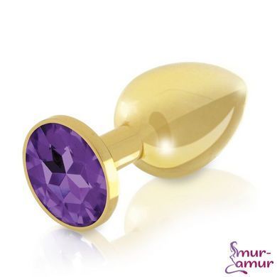 Набір металевих анальних пробок із кристалом RIANNE S &ndash; Booty Plug Luxury Set, діаметр 3 та 3,5 см