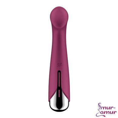 Вибратор с ротацией Satisfyer Spinning G-Spot 1 Red, плоская площадка для стимуляции точки G фото и описание