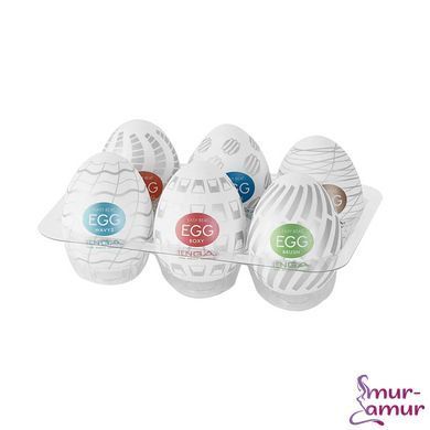Набор мастурбаторов-яиц Tenga Egg New Standard Pack (6 яиц) фото и описание