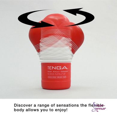 Мастурбатор Tenga Rolling Head Cup с интенсивной стимуляцией головки NEW фото и описание