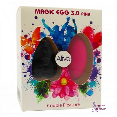 Виброяйцо Alive Magic Egg 3.0 Pink с пультом ДУ фото и описание