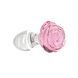 Стеклянная анальная пробка Pillow Talk Rosy Luxurious Glass Anal Plug, ⌀3,3 см, вибропуля в подарок