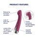 Вибратор с ротацией Satisfyer Spinning G-Spot 1 Red, плоская площадка для стимуляции точки G фото