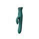 Смарт пульсатор-кролик с вибрацией Zalo Mose 2 Turquoise Green, подогрев до 42&deg;C, кристалл Swarovski