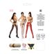 Эротические колготки-бодистокинг Passion S013 white, имитация высоких ажурных чулок и пояса фото