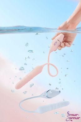 Пульсатор с вакуумным стимулятором KISSTOY Cathy III Light Blue, 5 режимов вакуума, 10 режимов пульсации фото и описание