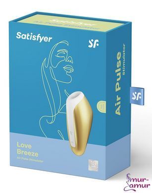 Миниатюрный вакуумный стимулятор Satisfyer Love Breeze Yellow фото и описание