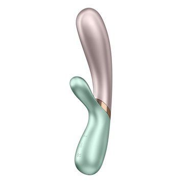 Смарт вібратор-кролик із підігрівом Satisfyer Hot Lover Green фото і опис