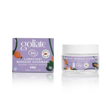 Масажна олія-лубрикант з ароматом та смаком фундука Goliate Couple Gourmand Noisette 50 мл фото і опис