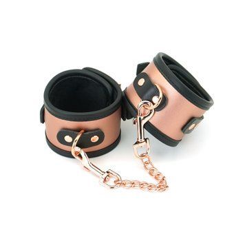 Поножи Liebe Seele Rose Gold Memory Ankle Cuffs, натуральная кожа, розовое золото фото и описание