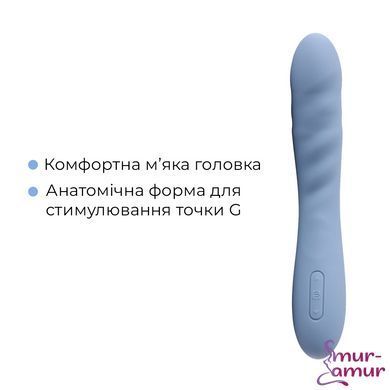 Смарт-вібратор з пульсацією Svakom Ava Neo Cornflower Blue, 15 режимів роботи, водонепроникний