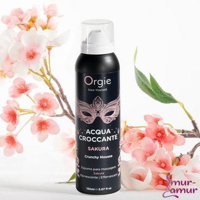 Масажна пінка Orgie &ndash; Acqua Croccante Sakura (150 мл), ефект бульбашок, що лопаються фото і опис