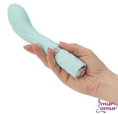 Роскошный вибратор Pillow Talk - Sassy Teal с кристаллом Сваровски для точки G, подарочная упаковка фото и описание