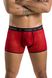 Мужские прозрачные боксеры Passion 046 Short Parker L/XL Red, сетка, под леопард фото