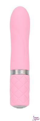 Розкішний вібратор PILLOW TALK - Flirty Pink з кристалом Swarovski, гнучка головка