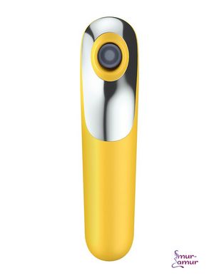 Смарт вибратор и вакуумный стимулятор 2-в-1 Satisfyer Dual Love Yellow фото і опис