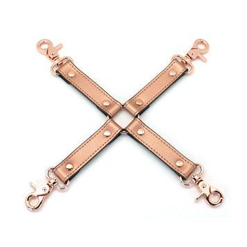 Крестовина для фиксации Liebe Seele Rose Gold Memory Hog Tie, натуральная кожа, розовое золото фото и описание