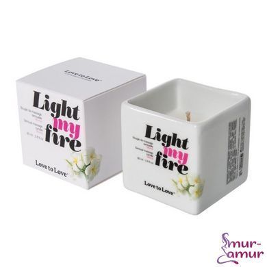 Массажная свеча Love To Love LIGHT MY FIRE Monoi (80 мл) без парабенов и консервантов фото и описание